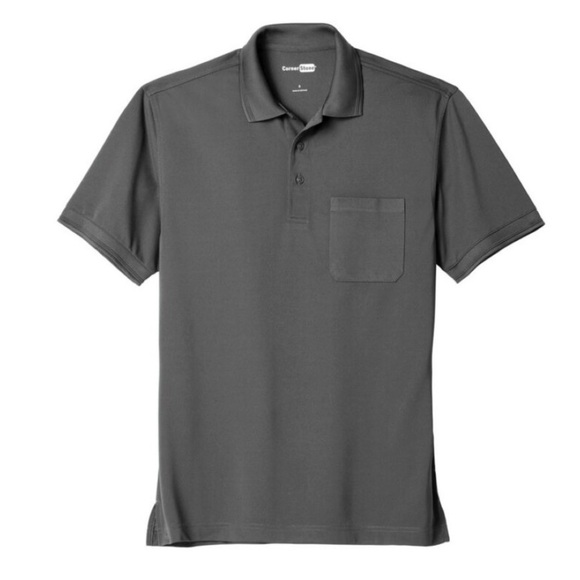 San Mar Other - Cornerstone charcoal snag proof polyester pocket polo men’s size XL